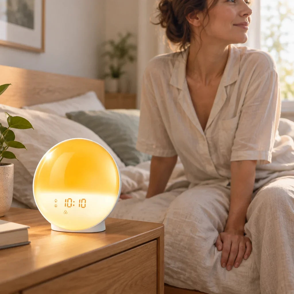 Lampe réveil Somna dans une chambre