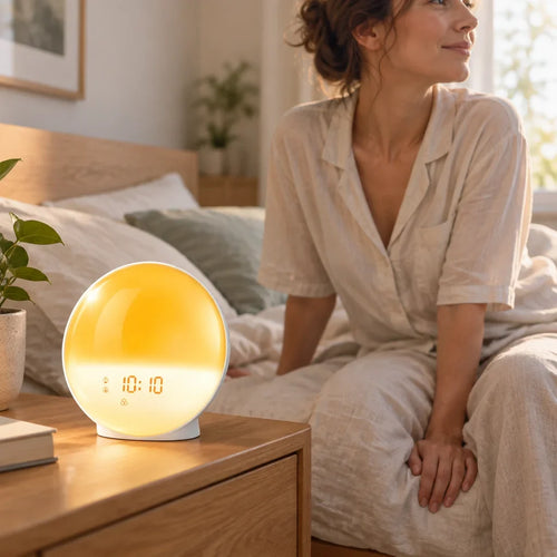 [Scale AI] lifestyle, Lampe Réveil Simulateur d'Aube – Lumière Lever de Soleil 7 Couleurs